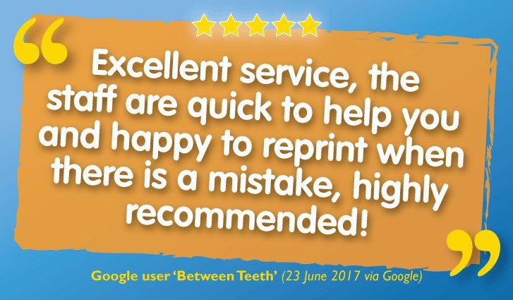 An ‘Excellent’ Printing & Binding Company – ‘Highly Recommended’