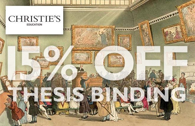 15 Percent Off Thesis Binding for Christie’s Education