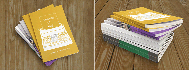 Perfect bound books grid