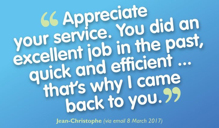 Another happy return customer!