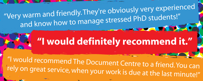 Glowing Testimonials for The Document Centre